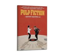 WEQYWEY Pulp Fiction Movie(2) pósteres artísticos para pared, lienzo, música vintage y películas, póster estético, pintura decorativa, decoración de sala de estar, dormitorio, 20 x 30 cm, estilo marco