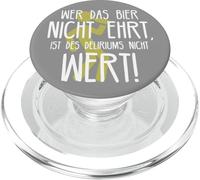 Wer Das Bier Nicht ehrt Delirium Frase Divertida sobre Cerveza Alemana PopSockets PopGrip para MagSafe