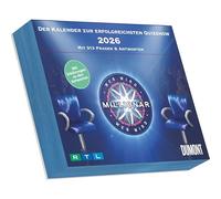 Wer wird Millionär 2026 Tagesabreißkalender - 14.5x11,8 - Rätselkalender - Knobelkalender - Tischkalender: Der Kalender zur erfolgreichsten Quizshow, Mit 313 Fragen & Antworten