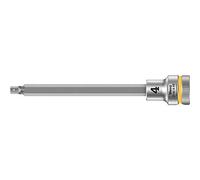 Wera 05003032001 8740 B HF Zyklop vaso de punta hexagonal con arrastre de 3/8" con función de retención, 4.0 x 107 mm, 4,0 x 107 mm