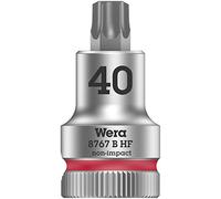 Wera 05003068001 8767 B HF Vaso de punta Zyklop TORX® con arrastre de 3/8" con función de retención, TX 40 x 35 mm, TX 40 x 35 mm