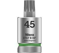 Wera 05003070001 8767 B HF Vaso de punta Zyklop TORX® con arrastre de 3/8" con función de retención, TX 45 x 38.5 mm, TX 45 x 38,5 mm