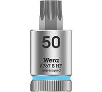 Wera 05003072001 8767 B HF Vaso de punta Zyklop TORX® con arrastre de 3/8" con función de retención, TX 50 x 38.5 mm, TX 50 x 38,5 mm