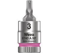 WERA-05003332001-8740 A HF Hex-Plus 3,0 x 28 mm - Vaso de punta Zyklop con función de retención 1/4"