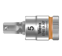 Wera 05003335001 vaso de punta hexagonal con arrastre de 1/4“ con función de retención, 8740 a, naranja brillante 5.0 x 28 mm
