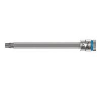 Wera 05003368001 Torx Vaso de Punta con Arrastre de 1/4“ con Función Sujeta Tornillos, 8767 A HF, Azul, TX 27 x 100 mm