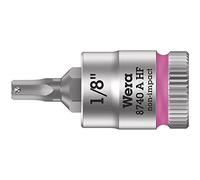 Wera 05003383001 8740 A HF Zyklop vaso de punta hexagonal con arrastre de 1/4" con función de retención, 1/8", 1/8"