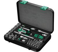 Wera 05003535001 Set de Carracas Cuadradillos con 41 Piezas, 1/4"