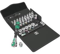 Wera - 05003536001 - Juego de carracas, 8100 SB Juego de carracas All-in Zyklop Speed, con arrastre de 3/8", 35 piezas