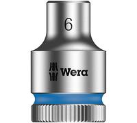 Wera 05003551001 Llave de Vaso con Arrastre, 3/8", 6 mm
