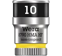 Wera 05003725001 llave de vaso con arrastre de 1/4“ con función de retención, 8790 hma hf, amarillo brillante, 10 mm.
