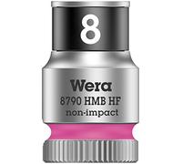 Wera 05003742001 8790 HMB Llave de vaso Zyklop con arrastre de 3/8" con función de retención, 8.0 x 29.0 mm, 8