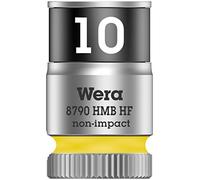 Wera 05003744001 8790 HMB Llave de vaso Zyklop con arrastre de 3/8" con función de retención, 10.0 x 29.0 mm, 10