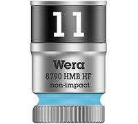 Wera 05003745001 8790 HMB Llave de vaso Zyklop con arrastre de 3/8" con función de retención, 11.0 x 29.0 mm, 11