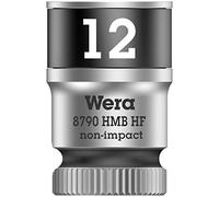 Wera 05003746001 8790 HMB Llave de vaso Zyklop con arrastre de 3/8" con función de retención, 12.0 x 29.0 mm, 12