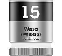 Wera 05003749001 8790 HMB Llave de vaso Zyklop con arrastre de 3/8" con función de retención, 15.0 x 29.0 mm, 15