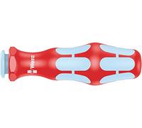 Wera - 05003991001 - Portapuntas de mano aislado VDE, 3817 VDE mango porta-puntas manual Kraftform Stainless, 9 x 98 mm