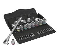 8100 SB 7 Zyklop Metal Push Ratchet & Socket Set of 29 Metric 3/8in Drive 3/8"