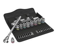 Wera 05004048001 8100 Sb 8 Zyklop Metal Trinquete Set con Interruptor Maneta 1cm