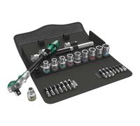 Wera 05004076001 8100 Sc 6 Zyklop Velocidad Trinquete Set, 1.3cm Drive, Métrico