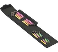 Wera 05004173001 Set de 4 bicicletas, juego de llaves angulares para bicicleta, 9 piezas