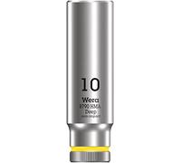 Wera 05004507001 Llave de Vaso 1/4", Amarillo Brillante, 10.0 mm