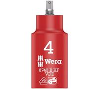 Wera 05004900001 Vaso con Punta Hexagonal 3/8", 4.0 mm
