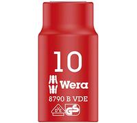 Wera 05004954001 8790 B Llave de Vaso Zyklop VDE, Aislada, con Arrastre de 3/8", 10.0 x 46.0 mm