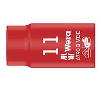 Wera 05004955001 8790 B Llave de Vaso Zyklop VDE, Aislada, con Arrastre de 3/8", 11.0 x 46.0 mm