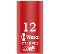 WERA-05004956001-8790 B VDE 12,0 - Llave de vaso VDE, aislada, con arrastre de 3/8"