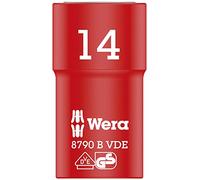 Wera 05004958001 8790 B Llave de Vaso Zyklop VDE, Aislada, con Arrastre de 3/8", 14.0 x 46.0 mm