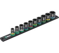 Wera 05005451001 9607 Juego de llaves de vaso en tira magnética B Impaktor 1, 11 piezas