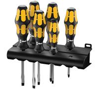 Wera 05018287001 932/918/6 Kraftform Plus Ranura/Pozi Chiseldrivers, 6-Piece