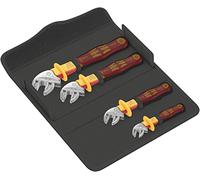 Wera 05020170001 6004 Joker VDE 4 Set 1, Juego de llaves de boca autoajustantes de aislamiento VDE, 4-teilig