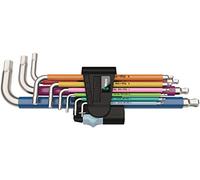 Wera 05022669001 Juego de Llaves Acodadas Métricas con 9 Piezas, 0 W, 0 V, Multicolor