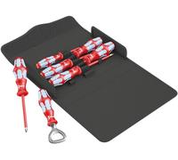 WERA-05022750001-Kraftform 3100 i/7 Set 1 - Juego de destornilladores, ac. Inox, Color Gris, 6 piezas