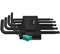 Wera 05024242001 Juego de Llaves Acodadas con 9 Piezas