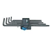 Wera 05024450001 967/9 TX XL HF 1 Juego de llaves acodadas TORX® HF con función de sujeción, versión larga, 9 piezas