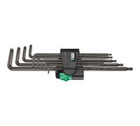 Wera 05024460001 967/9 TX XL 1 Juego de llaves acodadas TORX®, versión larga, 9 piezas, Juego de 9 piezas