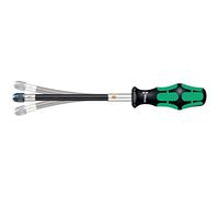 Wera 05028160001 Porta-Puntas Manual con Varilla Flexible, 1/4", 177 mm