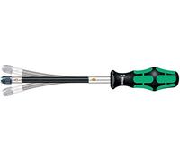 Wera 05028160001 Porta-Puntas Manual con Varilla Flexible, 1/4", 177 mm