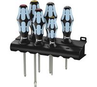 Wera Juego de destornilladores WERA-05032063001-3334/3350/3355/6 acero inox y bandeja