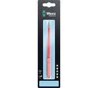 Wera 05033656001 Varillas de destornillador aisladas, Kraftform Kompakt VDE 3065 iS PZ SB, acero inoxidable, PZ 2 x 154 mm