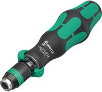 Wera 05051493001 838 RA-R M Porta-puntas manual con función de carraca, de 1/4", 1/4" x 123.5 mm