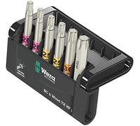 Wera - 05056470001 - Surtido de puntas, Bit-Check 6 Wood TX HF 1, 6 piezas