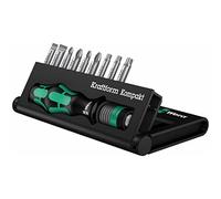 Wera 05056653001 Kraftform Kompakt 10, Destornillador con surtido de puntas, 10 piezas