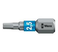 Wera 05056682001 BTZ Bits 840/1-2.5x25mm, Plata