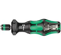 Wera 05057480001 826 T Kraftform Turbo Mango porta-puntas con sistema de cambio rápido Rapidaptor, 1/4“ x 146 mm