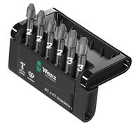 Wera 05057692001 Mini-Check Impaktor 3 Pozidriv Puntas, Juego De 6 Piezas