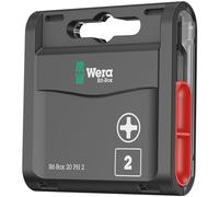 Wera 05057750001 Puntas, 2 x 25 mm, Set de 20 Piezas